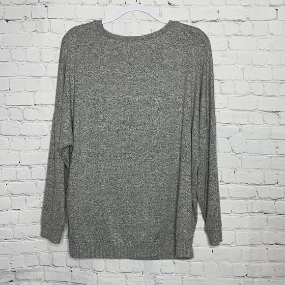 Joie Jennina Heather Gray Soft Cozy Lightweight Sweater Sweatshirt Medium - Picture 3 of 4